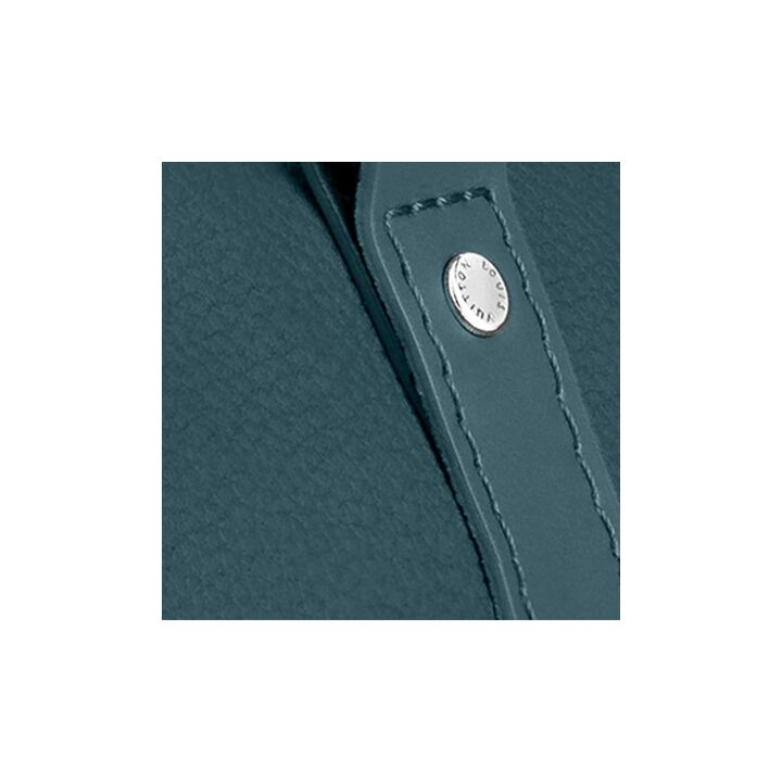 LOUIS VUITTON Keepall系列 XS 可调节拆卸肩带Aerogram皮革斜挎包 男女同款情侣款 蓝色