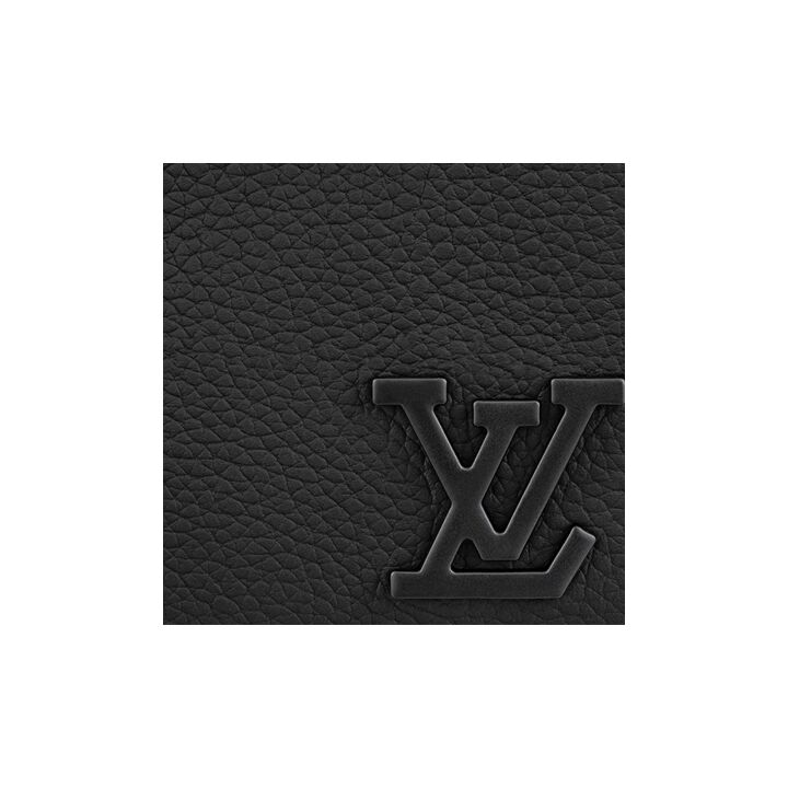 LOUIS VUITTON Pochette Cle Aerogram金属LV标识 皮革 卡包零钱包钥匙包 男款 黑色
