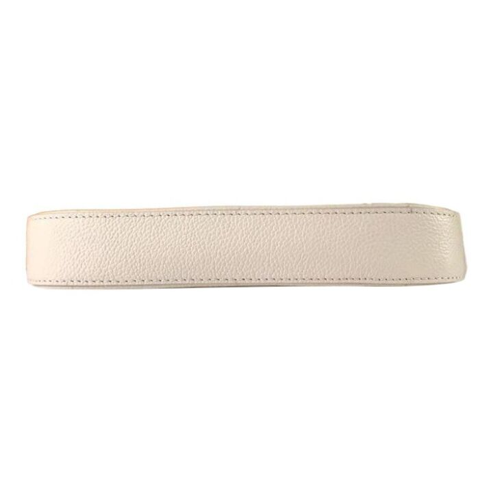 LOUIS VUITTON Easy Pouch On Strap 老花 压纹牛皮 单肩包 女款 奶油白