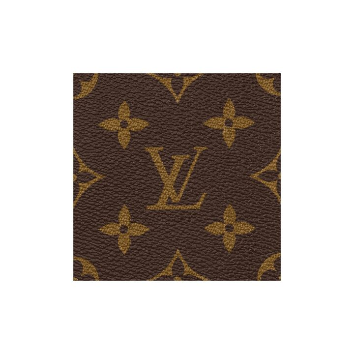 LOUIS VUITTON Petit Sac Plat 系列 经典老花 涂层帆布拼牛皮革饰边 琴谱包手提单肩斜挎包 迷你 女款 棕色
