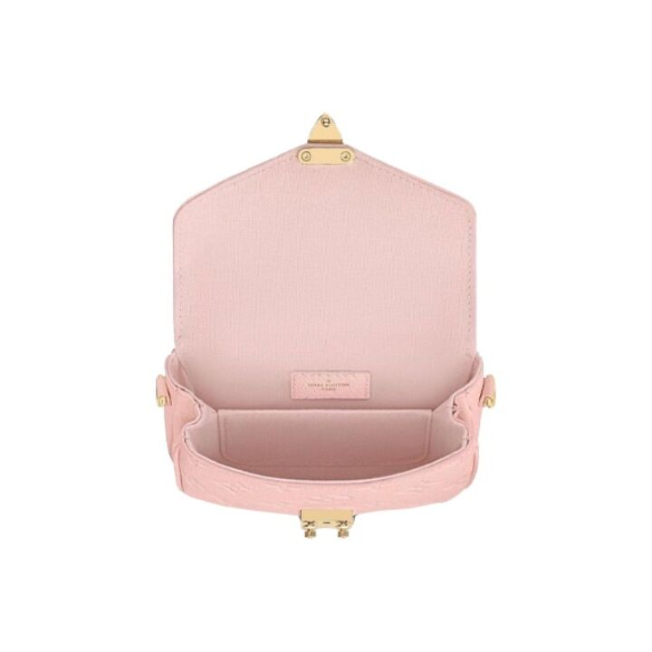 LOUIS VUITTON Micro Metis 可拆卸链条 粒面压花牛皮 邮差包手提单肩斜挎钱包 迷你 女款 玫瑰粉