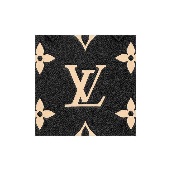 LOUIS VUITTON Petit Sac Plat 可调节可拆卸肩带 老花粒面牛皮 琴谱包手提单肩斜挎包 迷你 女款 黑色/米色