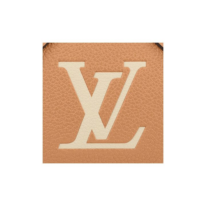 LOUIS VUITTON Nano Speedy系列 可拆卸可调节肩带 双色Logo图案压花柔软粒面牛皮手提单肩斜挎包 超迷你 女款 黄色