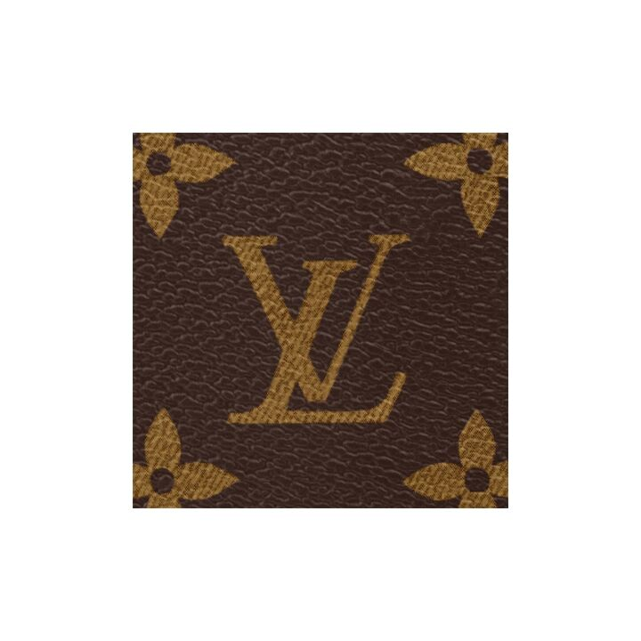 LOUIS VUITTON 标志性品牌印花 涂层帆布拼牛皮革 钱包 男款 棕色/紫色