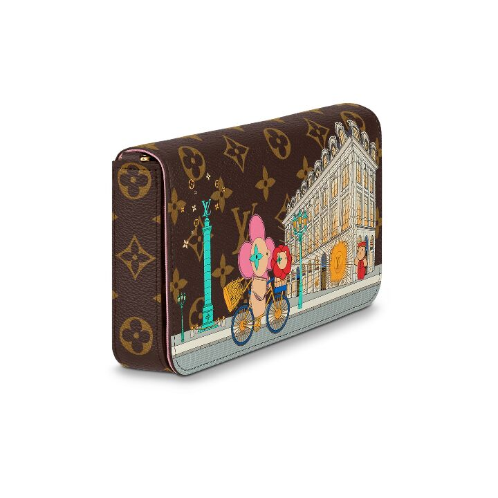LOUIS VUITTON Pochette Félicie 老花涂鸦巴黎系列 牛皮 三合一链条包斜挎单肩包 女款 棕色