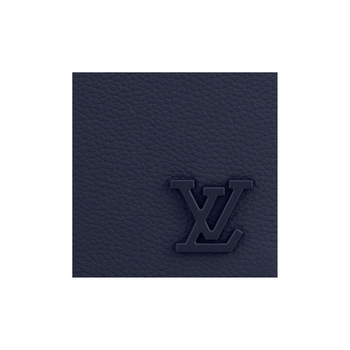 LOUIS VUITTON Portefeuille Brazza系列 NM标志性字母Logo纯色长款 牛皮 钱包 男款 海洋蓝
