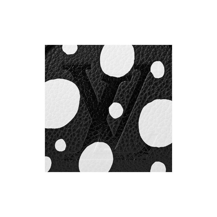 LOUIS VUITTON x Yayoi Kusama草间弥生 联名款 Speedy 标志圆点 牛皮革 手提单肩斜挎包 女款 黑色