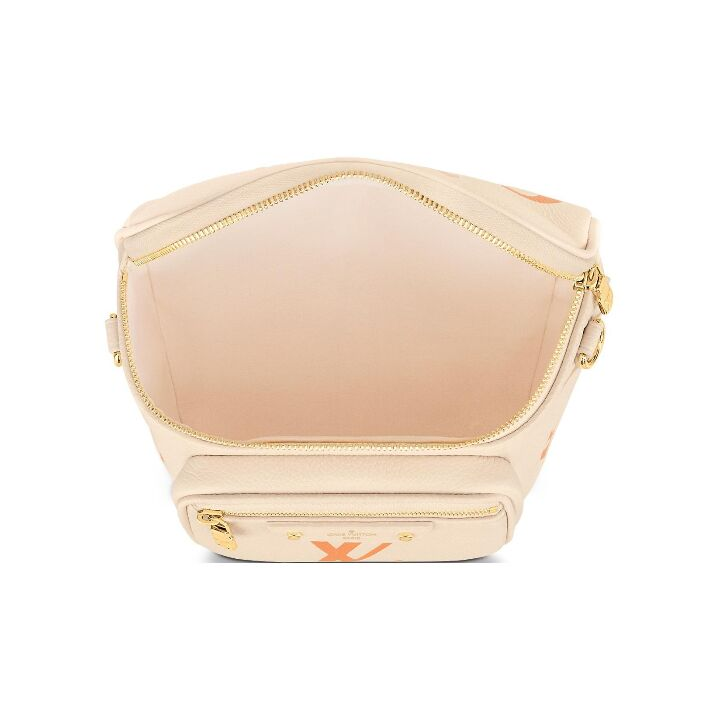 LOUIS VUITTON Bumbag 夏日限定渐变印花Logo 牛皮革 腰包手提单肩斜挎包 迷你 女款 米色