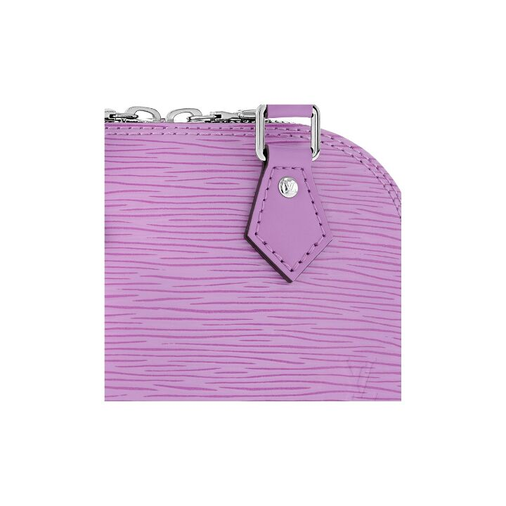 LOUIS VUITTON Alma Nano 可拆卸可调节肩带拉链开合 Epi粒面牛皮革 旅行包单肩斜挎手提包 超迷你 女款 淡紫色