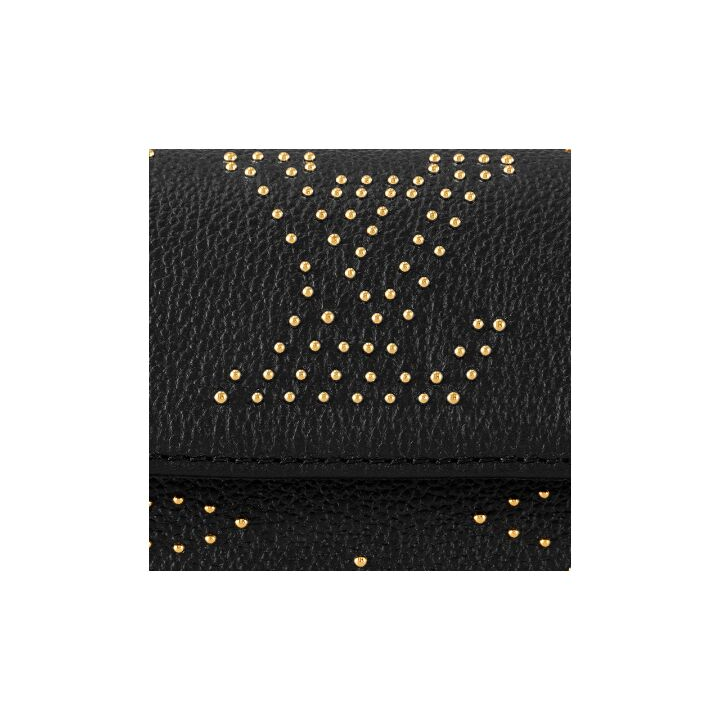 LOUIS VUITTON 可调节可拆卸肩带 粒面牛皮革 斜挎单肩包 女款 黑色