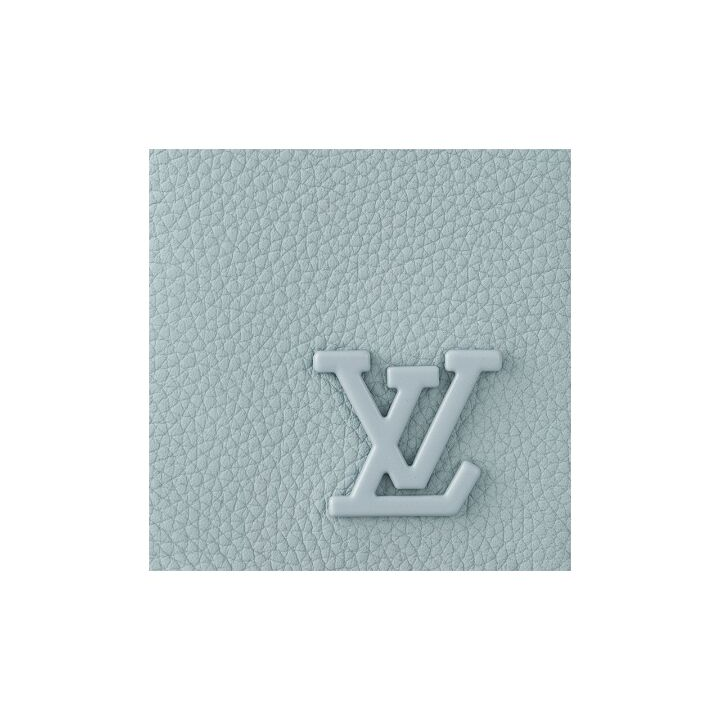 LOUIS VUITTON 字母图案翻盖开合 牛皮革 钱包 男款 云蓝色