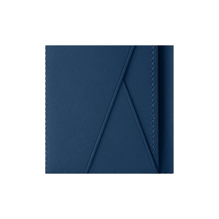 LOUIS VUITTON 字母图案翻盖开合 牛皮革 钱包 男款 大西洋蓝