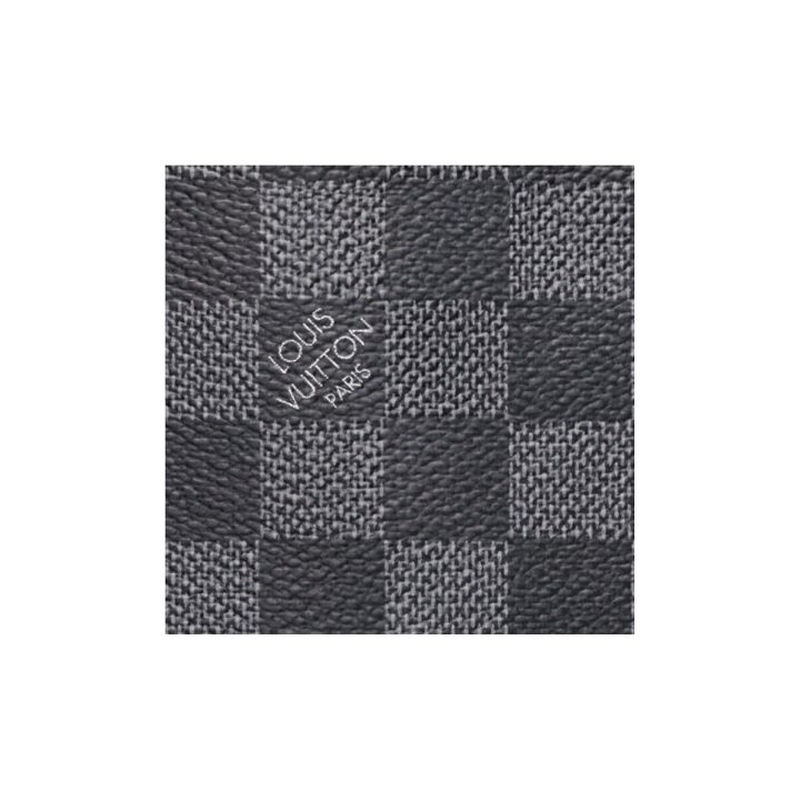 LOUIS VUITTON ANTON拉链开合 帆布 公文包 男女同款情侣款 黑色