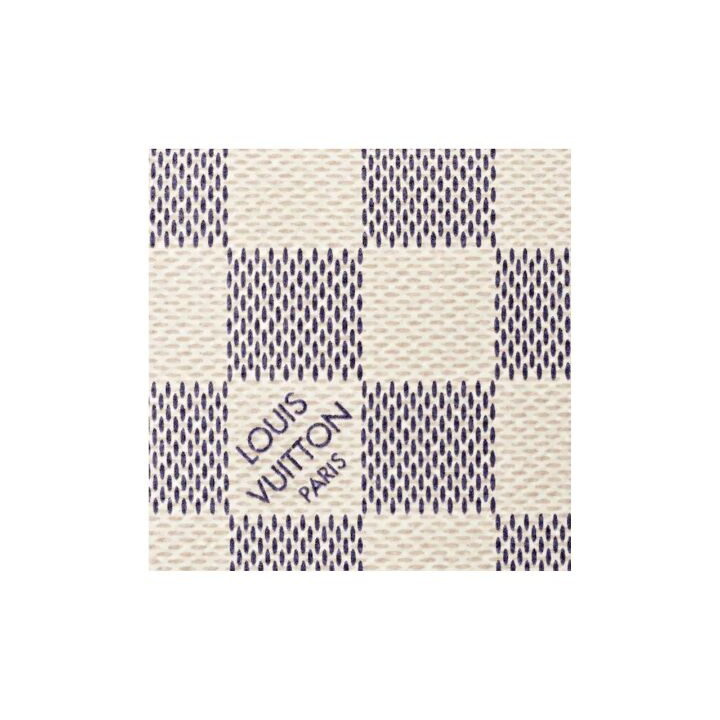 LOUIS VUITTON 棋盘格 Damier Azu帆布 麻将包配饰包腋下包单肩包 女款 米黄色