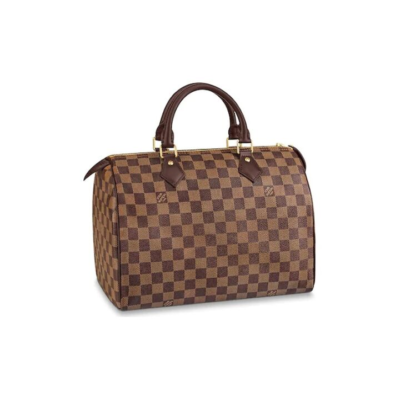 LOUIS VUITTON Speedy 30 帆布 棋盘格 手提包 女款 棕色 #无肩带#