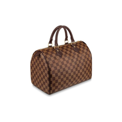 LOUIS VUITTON Speedy 30 帆布 棋盘格 手提包 女款 棕色 #无肩带#