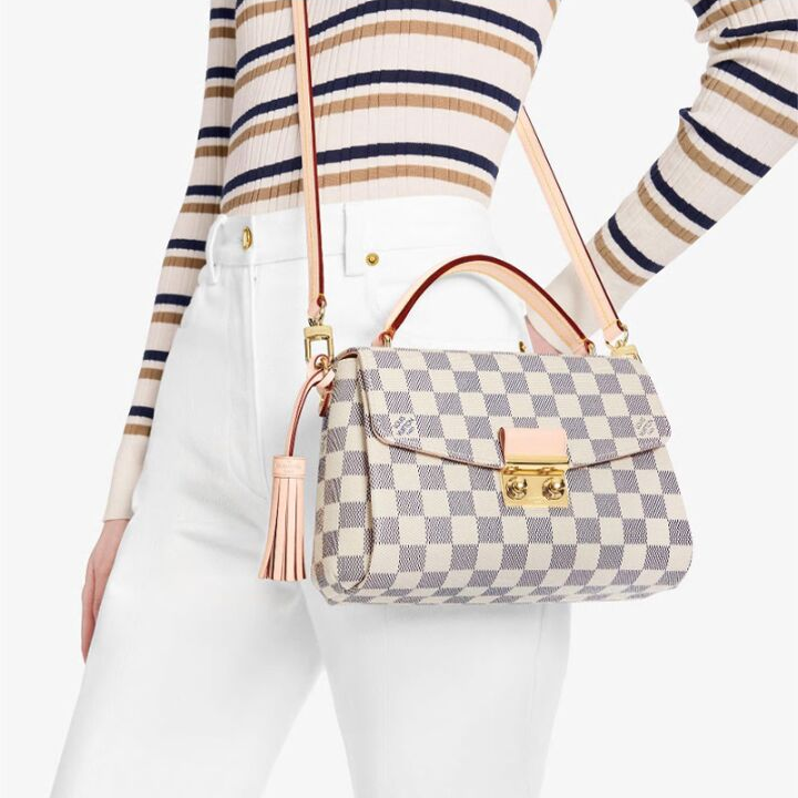 LOUIS VUITTON 路易威登V Croisette手袋单肩包 女款 紫粉色