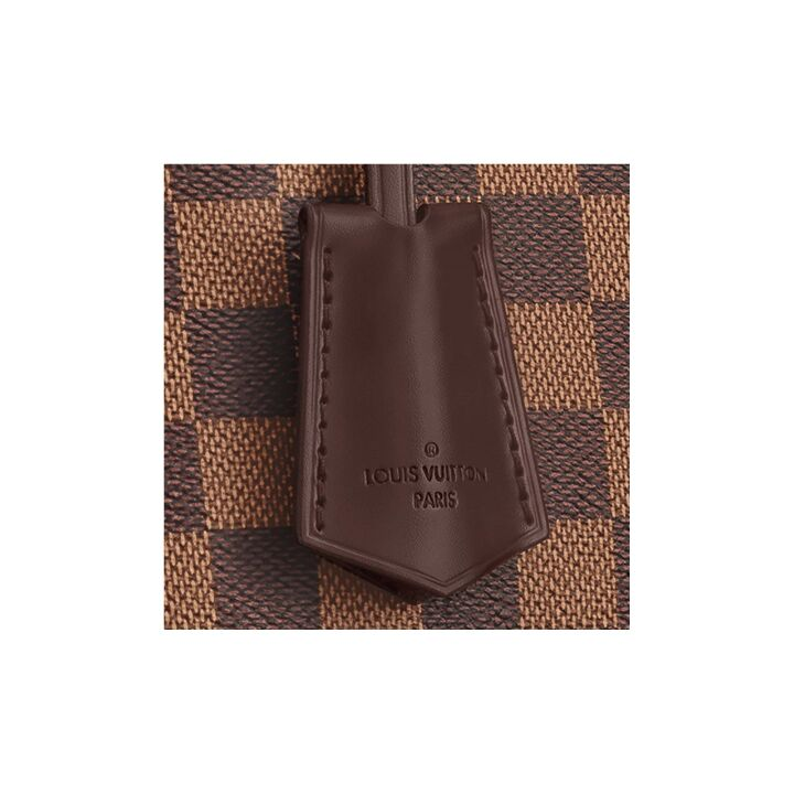 LOUIS VUITTON Alma 棋盘格 帆布 贝壳包手提包 小号 女款 棕色