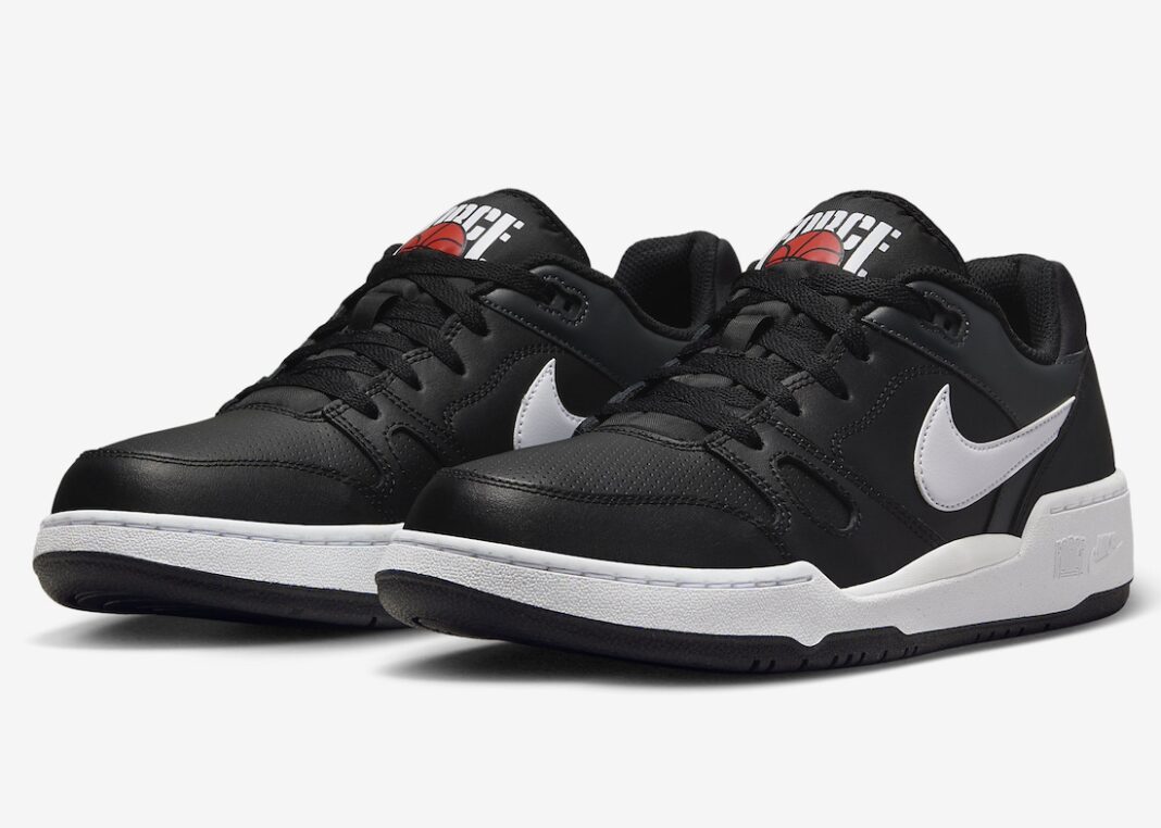 跑鞋, Nike Sportswear, Nike Full Force Low, Nike, Black - 2023年12月发布的Nike Full Force Low “Black/White”